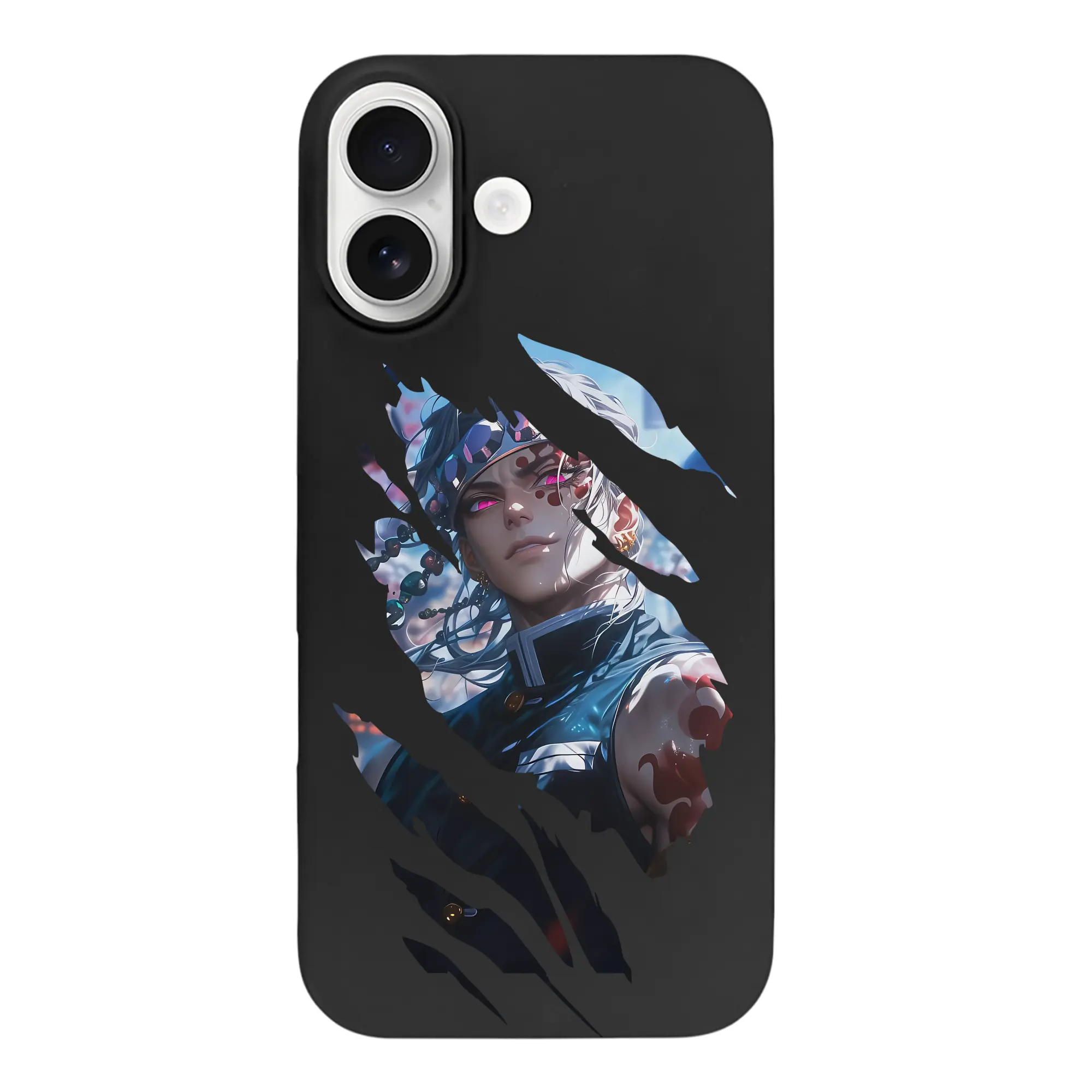 鬼滅の刃 グッズ,宇髄 天元 - iPhone 17 シリーズ シリコンケース 薄型 耐衝撃 指紋防止 ソフトタッチカバー 精密フィット 傷防止 保護ケース iPhone 17/17 Air/17 Pro/17 Pro Max 対応